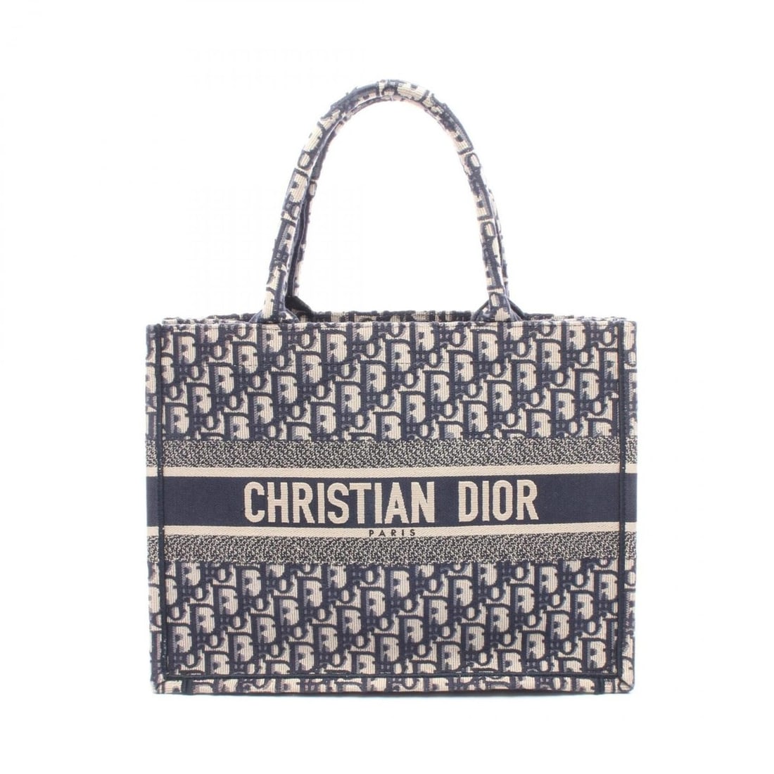 Christian Dior Dior BOOK TOTE Medium Tote Bag Handbag Canvas Women's Navy/Beige (1 of 9)