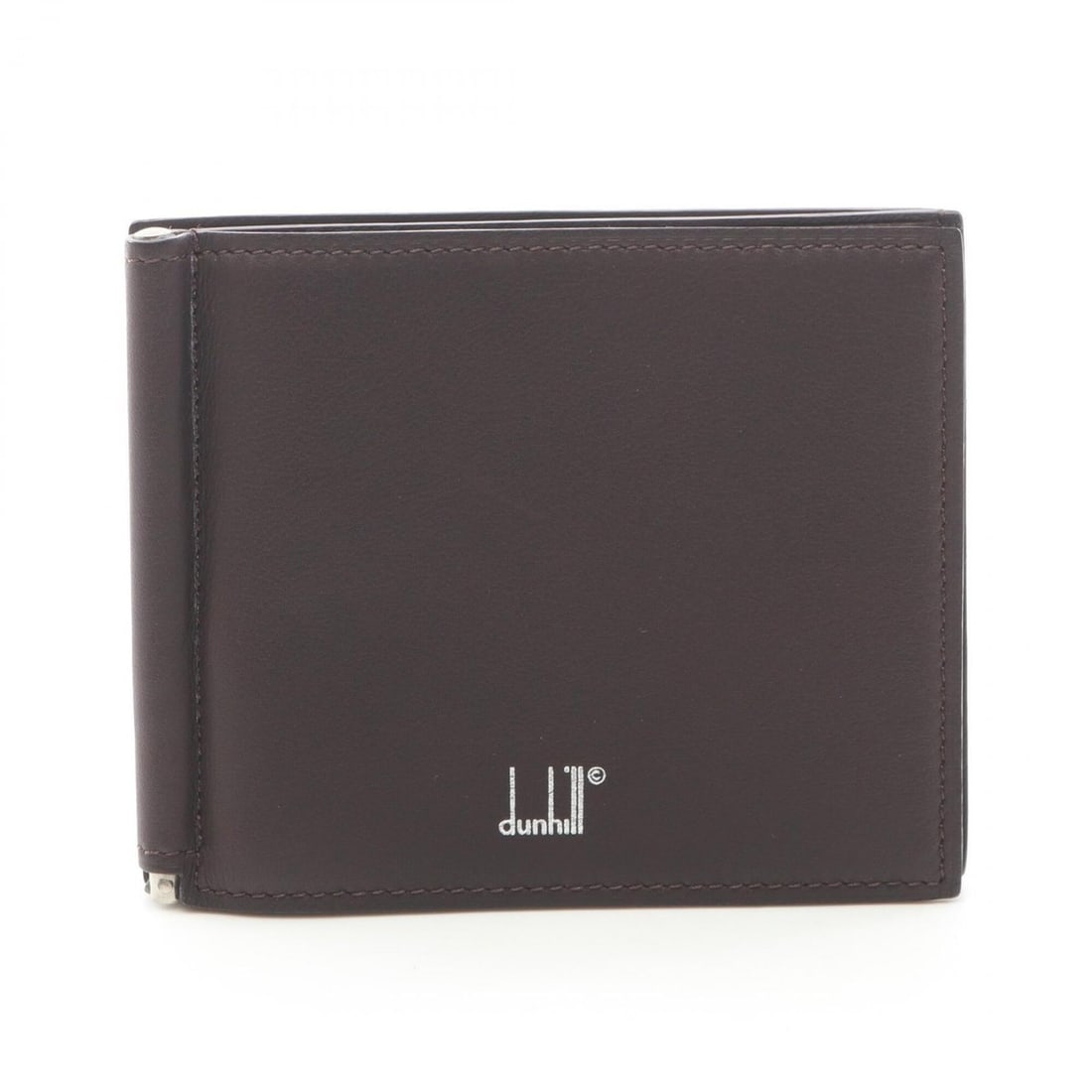 Dunhill logo wallet, leather, men's, brown.: --- Catalog ---Category: SizeSize (HxWxD): 9cm x 11cm x 1cm / 3.54'' x 4.33'' x 0.39''Category: DesignType: Wallet (bi-fold)Color: BrownGender: MenMaterial: Leather Category: GeneralBrand: Dunhill--- 