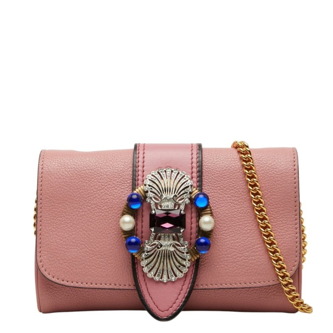 Miu Miu Miu Madras Chain Shoulder Bag 5BH017 Pink Leather Women's MIUMIU: --- Catalog ---Category: SizeSize (HxWxD): 13cm x 20cm x 3cm / 5.11'' x 7.87'' x 1.18''Category: DesignType: Shoulder bagColor: PinkGender: WomenMaterial: Leather Category: GeneralBrand: Miu Miu--- It