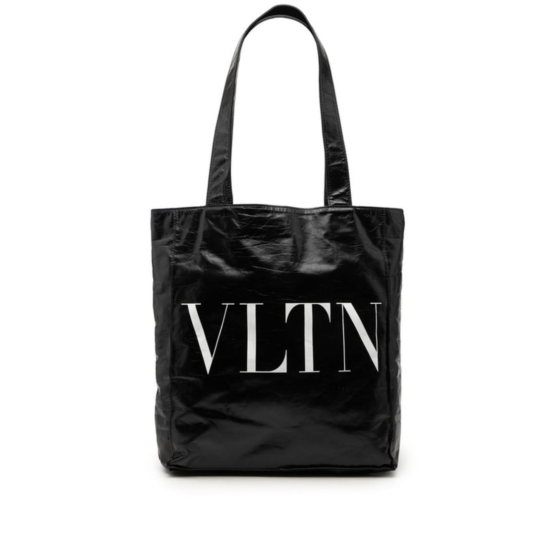 Valentino VLTN logo tote bag, shoulder black leather, women's.: --- Catalog ---Category: SizeSize (HxWxD): 32cm x 28cm x 9cm / 12.59'' x 11.02'' x 3.54''Category: DesignType: Shoulder bag, Tote bagColor: BlackGender: WomenMaterial: Leather Category: GeneralBrand: 