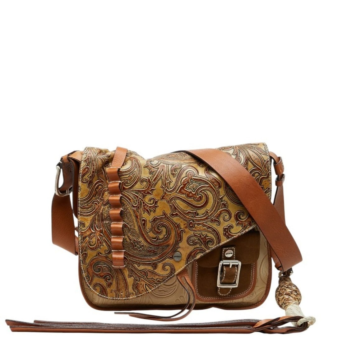 Etro Western Paisley Crossbody Flap Shoulder Bag, Beige/Multicolor Leather, Women's.: --- Catalog ---Category: SizeSize (HxWxD): 29cm x 32cm x 8cm / 11.41'' x 12.59'' x 3.14''Category: DesignType: Shoulder bagColor: Beige, Multi-colorGender: WomenMaterial: Leather Category: GeneralBran