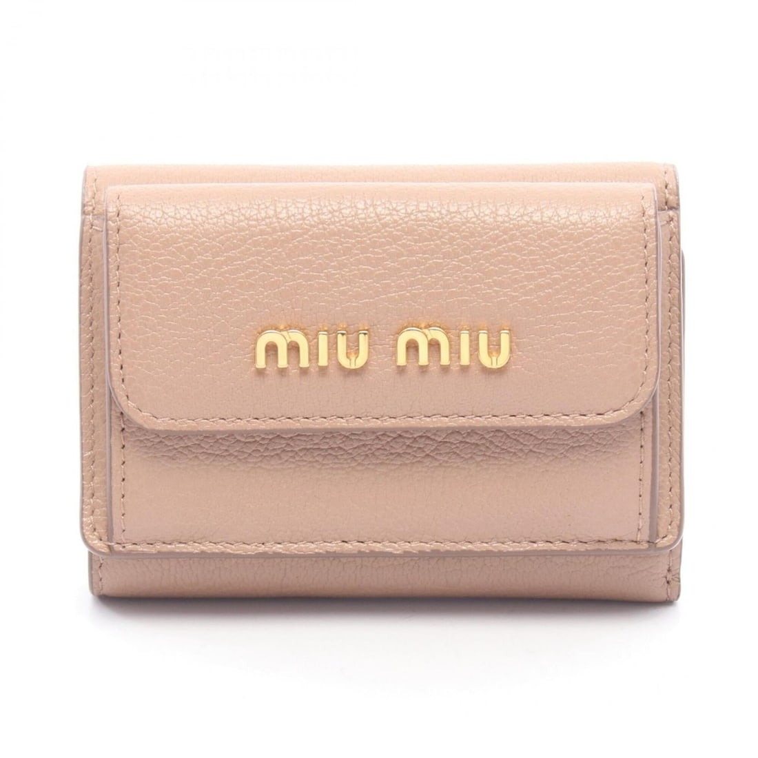 Miu Miu Miu Madras Tri-fold Wallet, Leather, Women's, Pink: --- Catalog ---Category: SizeSize (HxWxD): 7.5cm x 10cm x 2.5cm / 2.95'' x 3.93'' x 0.98''Category: DesignType: Wallet (tri-fold)Color: PinkGender: WomenMaterial: Leather Category: GeneralBrand: Miu M