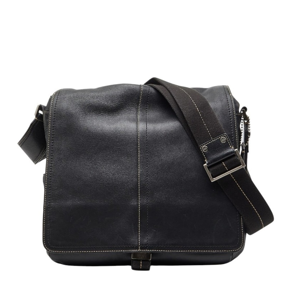 Coach Shoulder Bag Messenger Crossbody F05A02 Black Leather Men's COACH: --- Catalog ---Category: SizeStrap Drop: 62cm / 24.4''Size (HxWxD): 30cm x 33cm x 8cm / 11.81'' x 12.99'' x 3.14''Category: DesignType: Messenger bag, Shoulder bagColor: BlackGender: MenClosure: BeltM