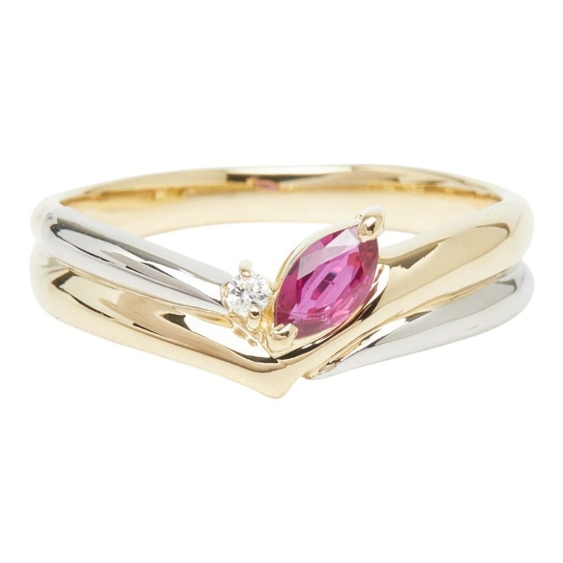 Seiko 18KYG Yellow Gold Pt900 Platinum Base Combination Ruby 0.23ct Diamond Ring for Women SEIKO 1: --- Catalog ---Category: SizeWidth: 7.2mm / 0.28''Weight: 3.4g / 0.11oz.JP Size: 11.5US Size: 6Inner Diameter: 16.80mm / 0.66''Category: DesignType: Band ringStone: RubyGender: WomenMaterial: Platinum