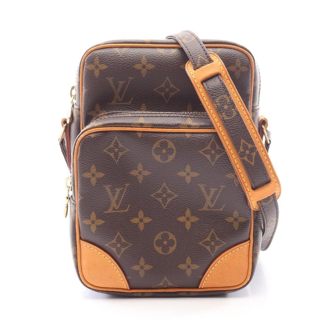 Louis Vuitton Amazon Shoulder Bag/Handbag, Coated Canvas and Leather, Monogram Pattern, Women's,: --- Catalog ---Category: SizeSize (HxWxD): 21cm x 15cm x 5cm / 8.26'' x 5.9'' x 1.96''Category: DesignType: Handbag, Shoulder bagColor: BrownGender: WomenMaterial: Coated canvas , Monogram , Leather C