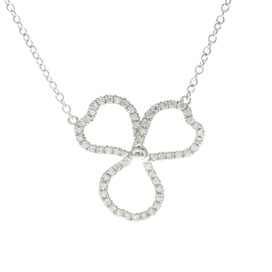 Tiffany Open Paper Flower Necklace Platinum Diamond Men,Women Fashion Necklace (Silver): --- Catalog ---Category: SizeWeight: 3.3g / 0.11oz.Pendant Size: 16mm x 15.5mm / 0.62'' x 0.61''Neck Circumference: 40 cm / 15.74''Category: DesignColor: SilverMetal: PlatinumStone: DiamondStyle: Fash