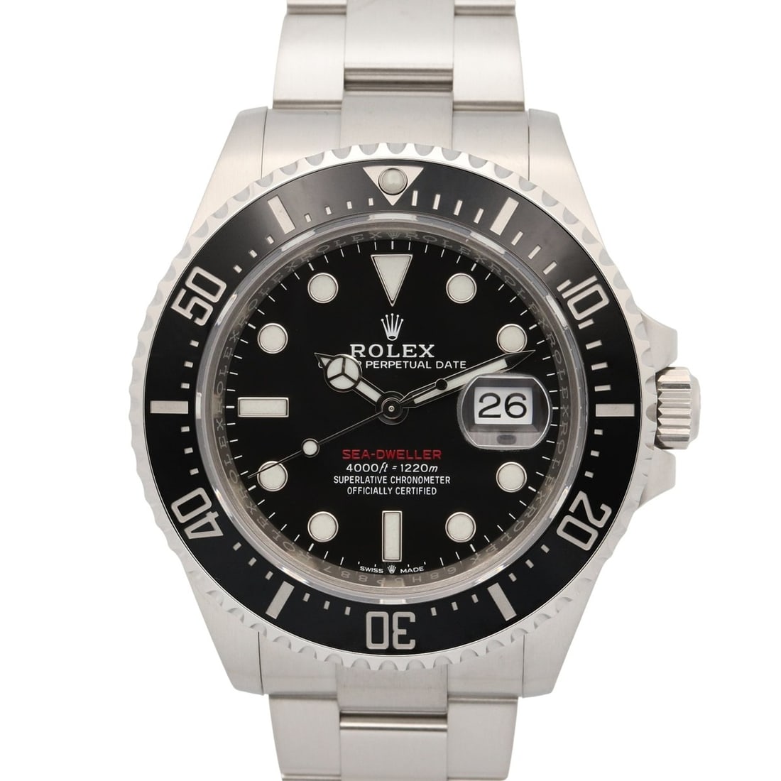 Rolex Sea-Dweller Random Serial Number Watch, Stainless Steel, Men's, Black, 126600 (1 of 17)