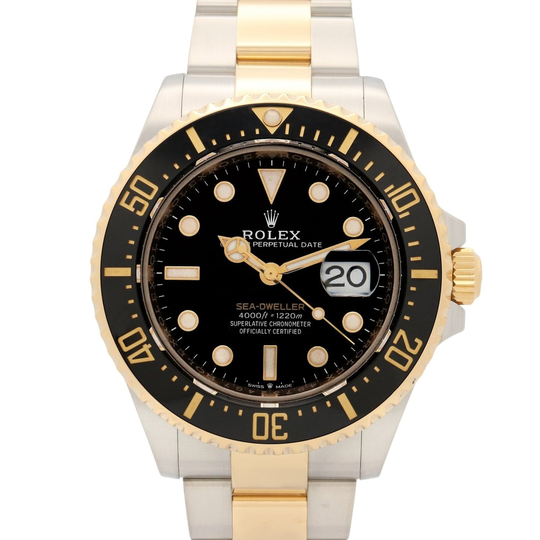 Rolex Sea-Dweller Random Serial Number Watch, 18K (Yellow Gold) Stainless Steel, Men's, Black,: --- Catalog ---Category: SizeWrist Size: 20cm / 7.87''Case Diameter: 43mm / 1.69''Category: DesignType: WristwatchGender: MenColor (Dial): BlackMaterial (Band): Stainless steel, Yellow gold (18K)Mater
