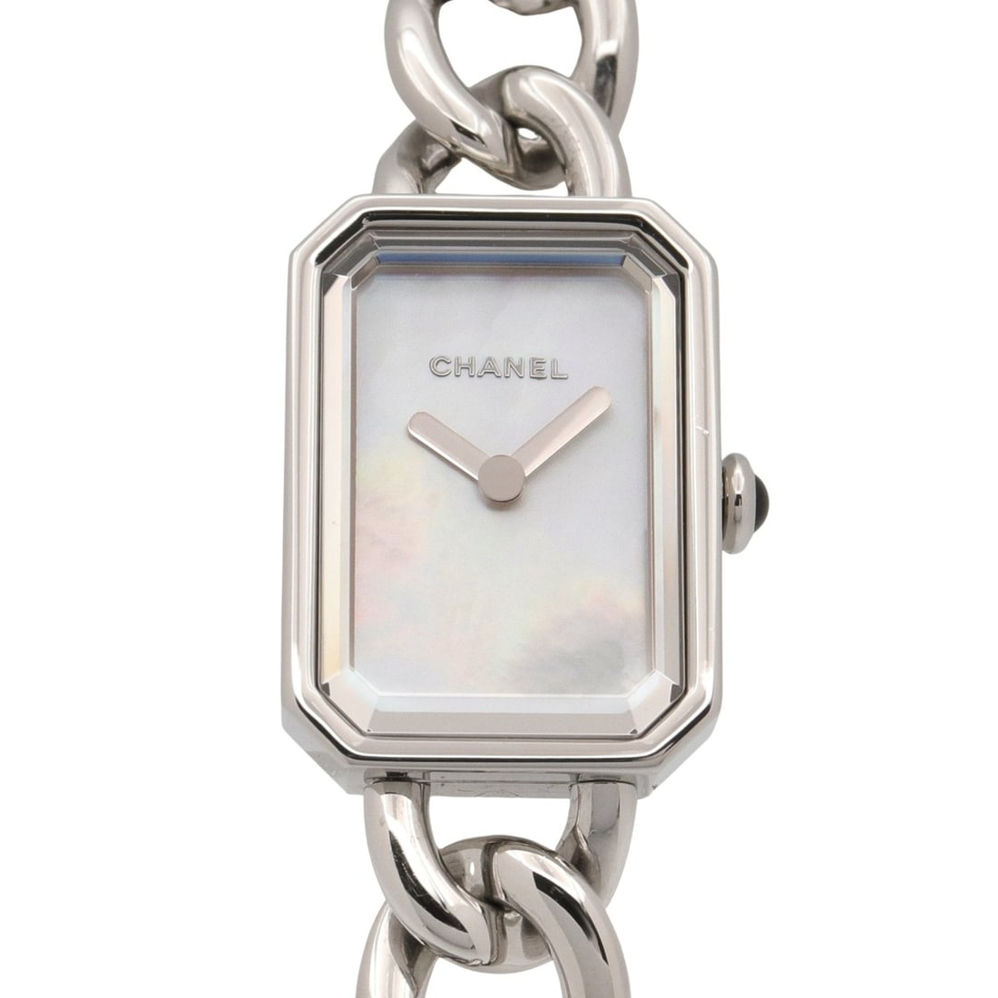 Chanel CHANEL Première Watch Stainless Steel Women's White with Shell H3249: --- Catalog ---Category: SizeWrist Size: 18.5cm / 7.28''Case Diameter: 15.6mm / 0.61''Category: DesignType: WristwatchGender: WomenColor (Dial): White, White shellMaterial (Band): Stainless steelMater
