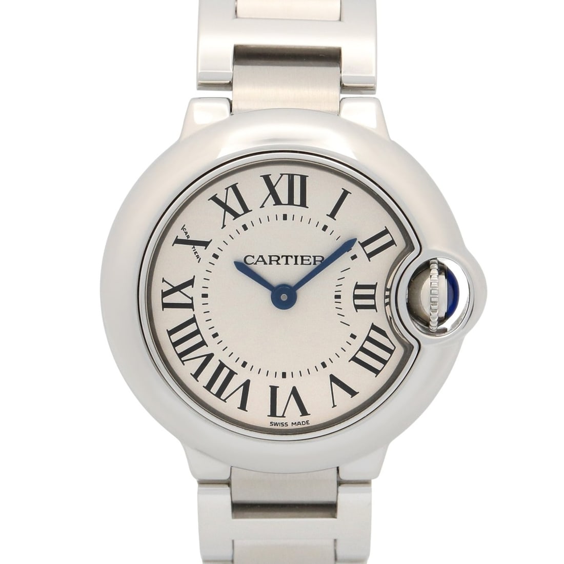 Cartier Ballon Bleu SM Watch, Stainless Steel, Ladies, Silver Tone, W69010Z4 (1 of 14)