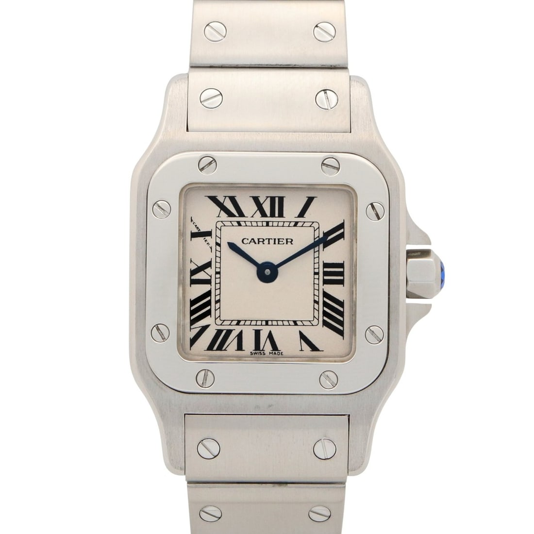 Cartier Santos Galbee SM Watch, Stainless Steel, Ladies, Silver Tone, W20056D6 (1 of 14)