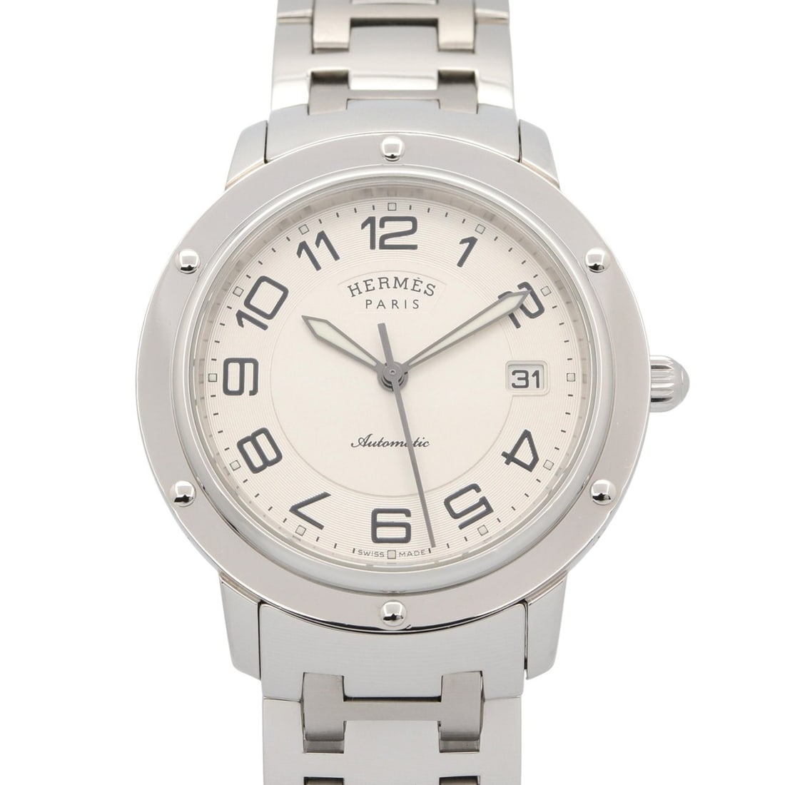 Hermes Clipper Classic Watch, Stainless Steel, Men's, Silver Tone, CP2.810 (1 of 18)
