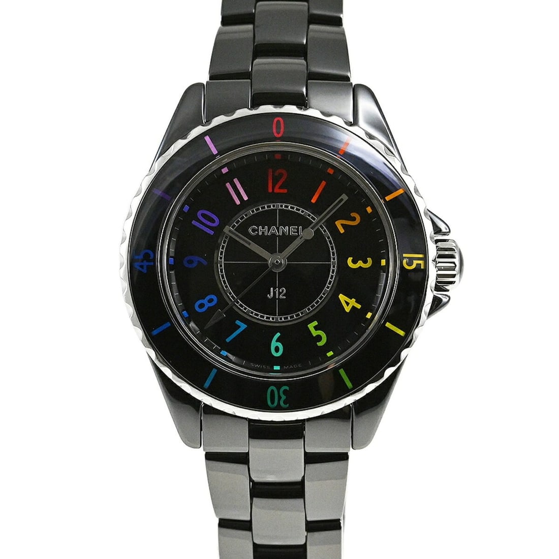 CHANEL J12 Electro 33MM Watch, Limited Edition of 1255 Pieces Worldwide, H7121: --- Catalog ---Category: SizeWrist Size: 17.5cm / 6.88''Case Diameter: 33mm / 1.3''Category: DesignType: WristwatchGender: MenColor (Dial): BlackMaterial (Band): CeramicMaterial (Case): CeramicCategor
