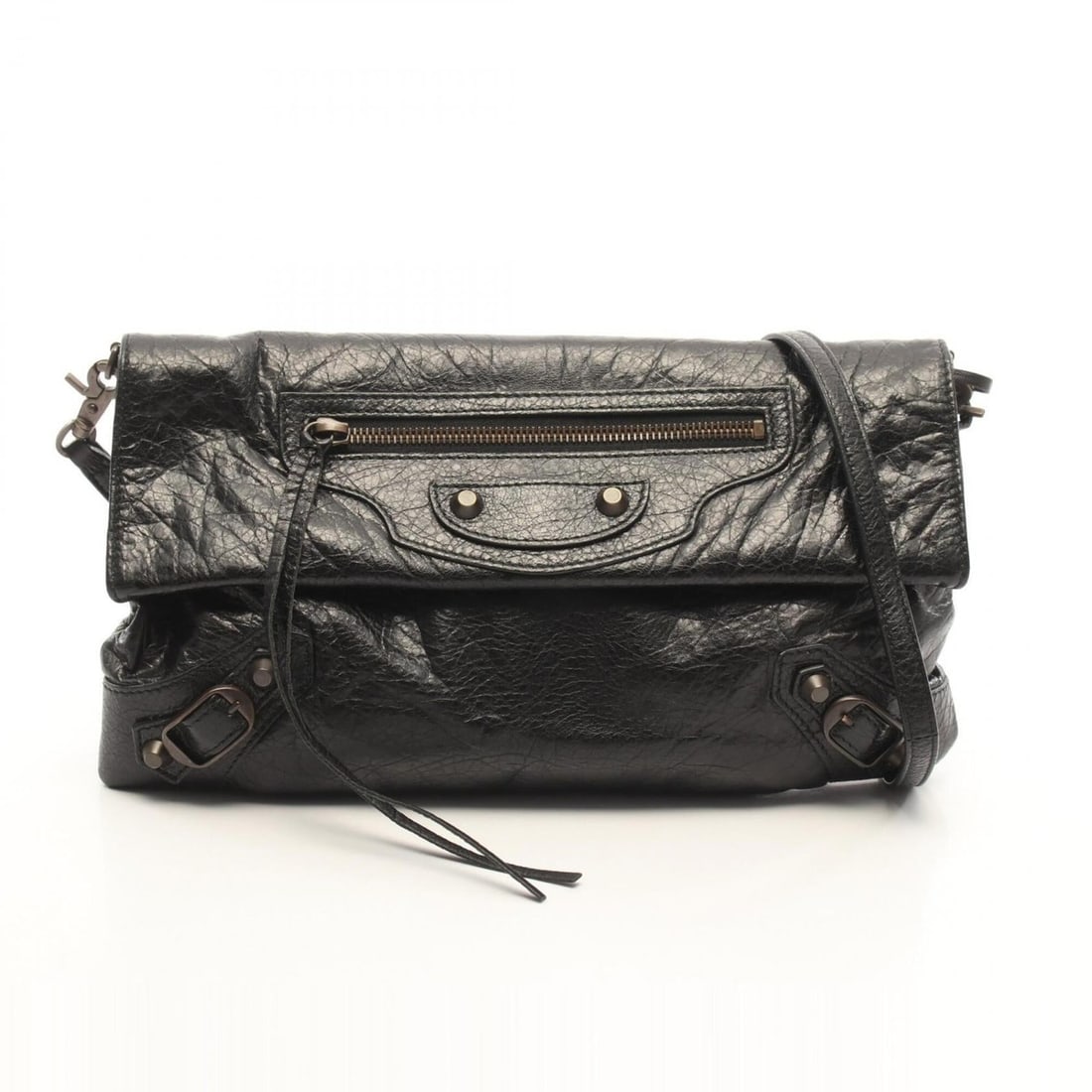 Balenciaga Classic Envelope Shoulder Bag/Handbag, Leather, Women's, Black (319376): --- Catalog ---Category: SizeSize (HxWxD): 18cm x 32cm x 2cm / 7.08'' x 12.59'' x 0.78''Category: DesignType: Handbag, Shoulder bagColor: BlackGender: WomenMaterial: Leather Category: GeneralMPN: 3193