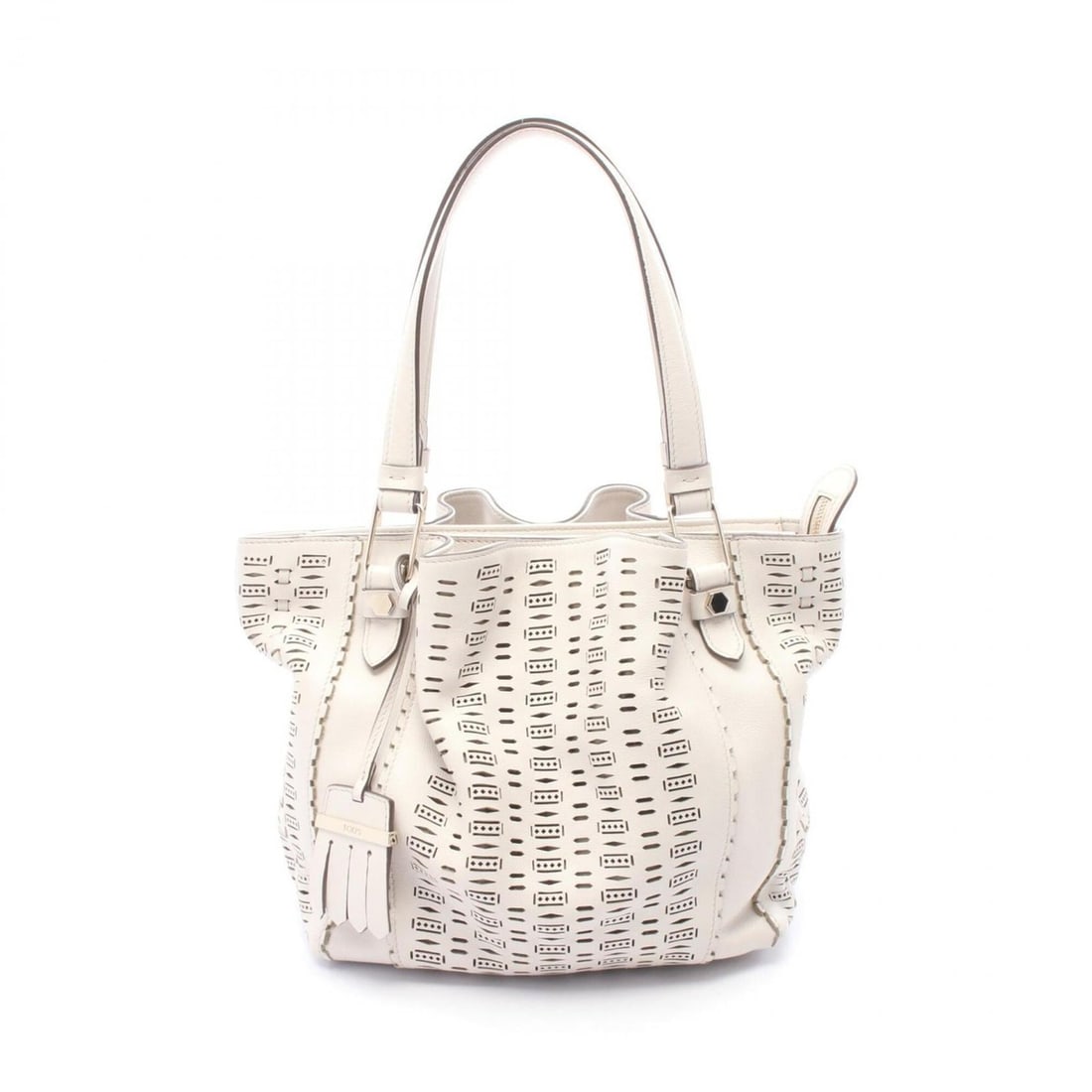 Tod's Flower Bag, Shoulder Handbag, Leather, Women's, White: --- Catalog ---Category: SizeSize (HxWxD): 26cm x 24.5cm x 14cm / 10.23'' x 9.64'' x 5.51''Category: DesignType: Handbag, Shoulder bagColor: WhiteGender: WomenMaterial: Leather Category: GeneralBrand: