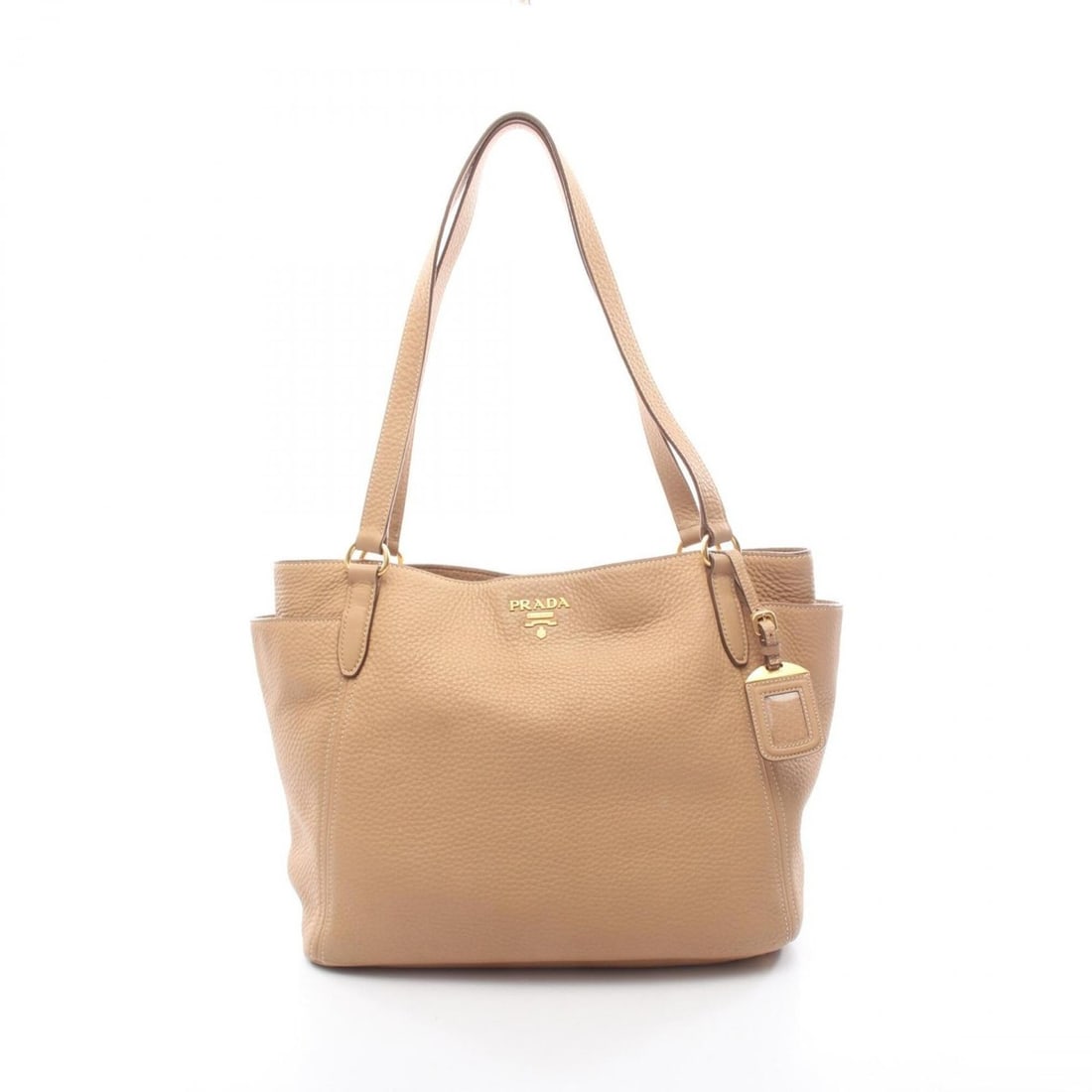 Prada PRADA Tote Bag Handbag Leather Women's Beige (1 of 19)