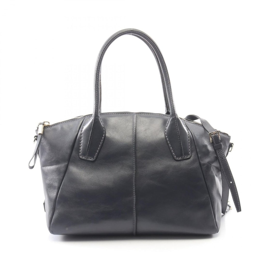 TOD'S D-Bag 2-Way Handbag, Leather, Women's, Navy: --- Catalog ---Category: SizeSize (HxWxD): 23cm x 32cm x 18cm / 9.05'' x 12.59'' x 7.08''Category: DesignType: HandbagColor: NavyGender: WomenMaterial: Leather Category: GeneralBrand: Tod's--- Item Li