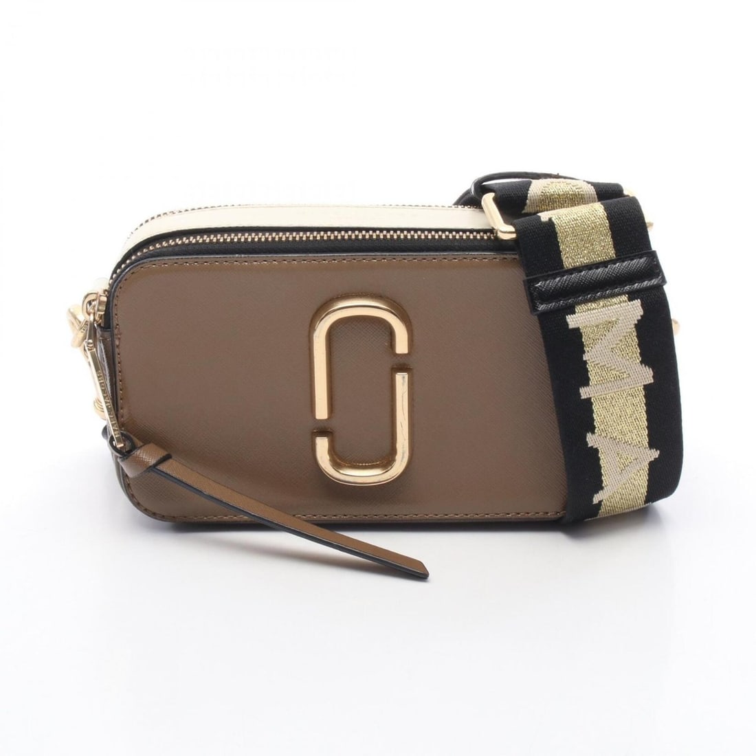 Marc Jacobs Snapshot Shoulder Bag/Handbag, Leather, Women's, Gray/Ivory, M0014146: --- Catalog ---Category: SizeSize (HxWxD): 10.5cm x 18cm x 6cm / 4.13'' x 7.08'' x 2.36''Category: DesignType: Handbag, Shoulder bagColor: Gray, IvoryGender: WomenMaterial: Leather Category: GeneralMP