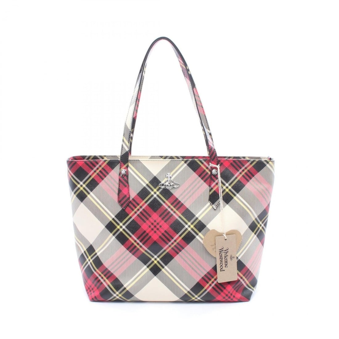 Vivienne Westwood SHOPPER Tote Bag Handbag, Faux Leather, Women's, Pink/Black/Multicolor,: --- Catalog ---Category: SizeSize (HxWxD): 27cm x 31cm x 14cm / 10.62'' x 12.2'' x 5.51''Category: DesignType: Handbag, Tote bagColor: Black, Multi-color, PinkGender: WomenCategory: GeneralMPN: 420500