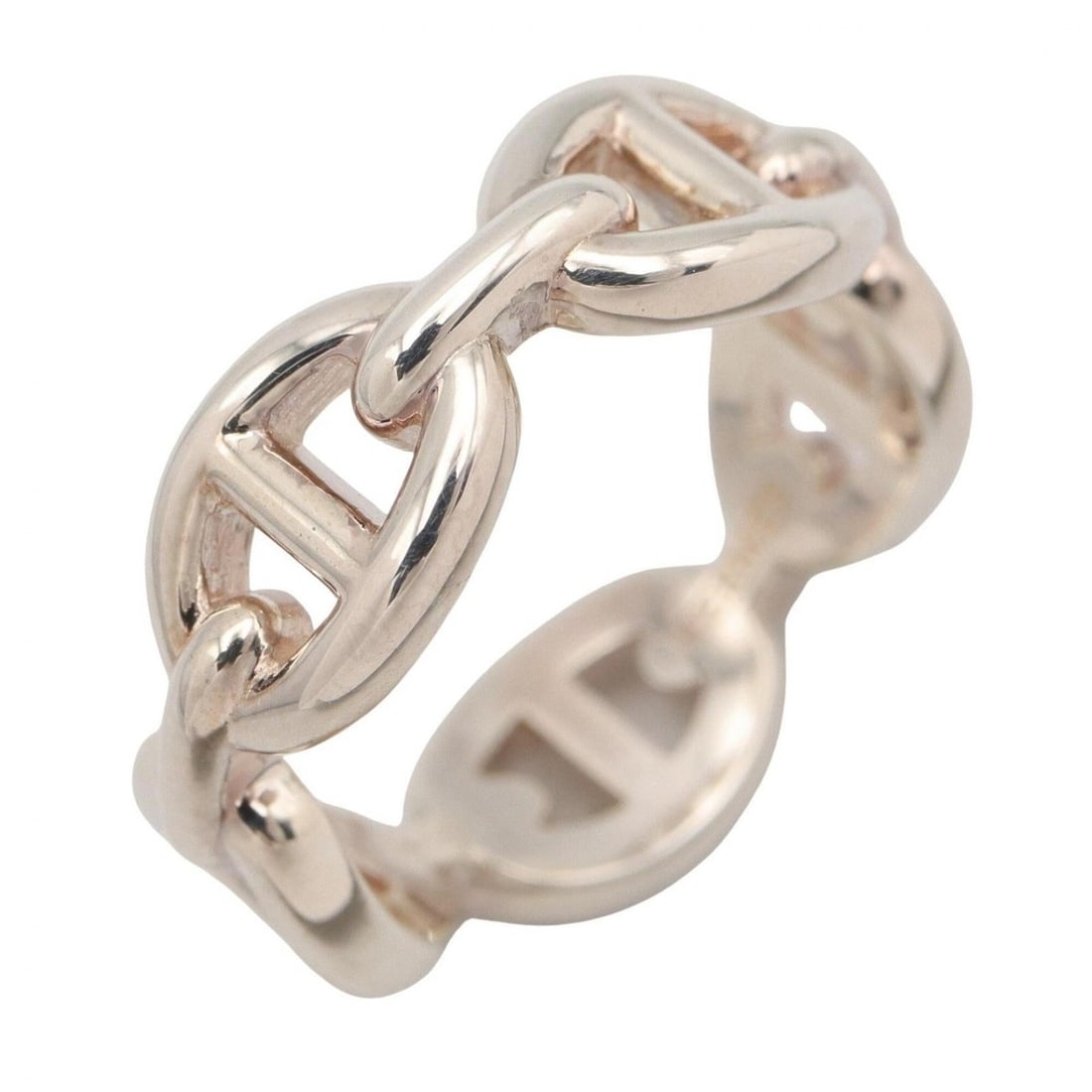 Hermes HERMES Enchainée PM Ring - Ring/Finger Jewelry Sterling Silver 925 Men's/Women's Tone: --- Catalog ---Category: SizeJP Size: 11.5US Size: 6Category: DesignType: Band ringColor: SilverGender: Men,WomenMaterial: Silver 925Category: GeneralBrand: Hermes--- Item List ---Section: ConditionRa
