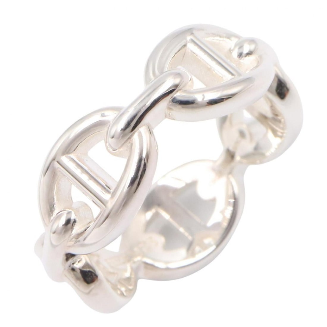 Hermes HERMES Enchainée PM Ring - Ring/Finger Jewelry Sterling Silver 925 Women's Tone: --- Catalog ---Category: SizeJP Size: 11.5US Size: 6Category: DesignType: Band ringColor: SilverGender: WomenMaterial: Silver 925Category: GeneralBrand: Hermes--- Item List ---Section: ConditionRankin