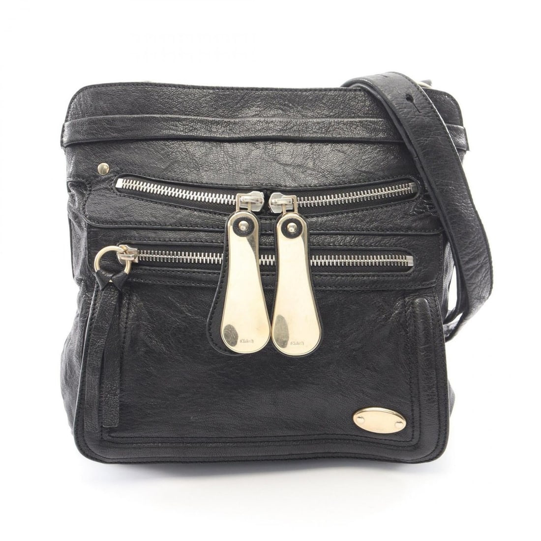 Chloé Chloe Bay Shoulder Bag Handbag Leather Women's Black (1 of 9)