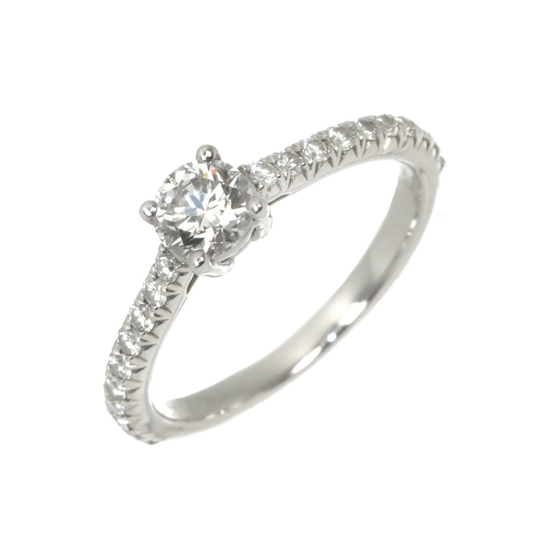 Tiffany & Co. Novo Diamond Ring, 0.32ct F VS1 3EX, Platinum.: --- Catalog ---Category: SizeJP Size: 6.5US Size: 3.5Category: DesignType: Band ringGender: WomenMaterial: Platinum 950Category: GeneralBrand: Tiffany--- Item List ---Section: ConditionRanking: Rank S