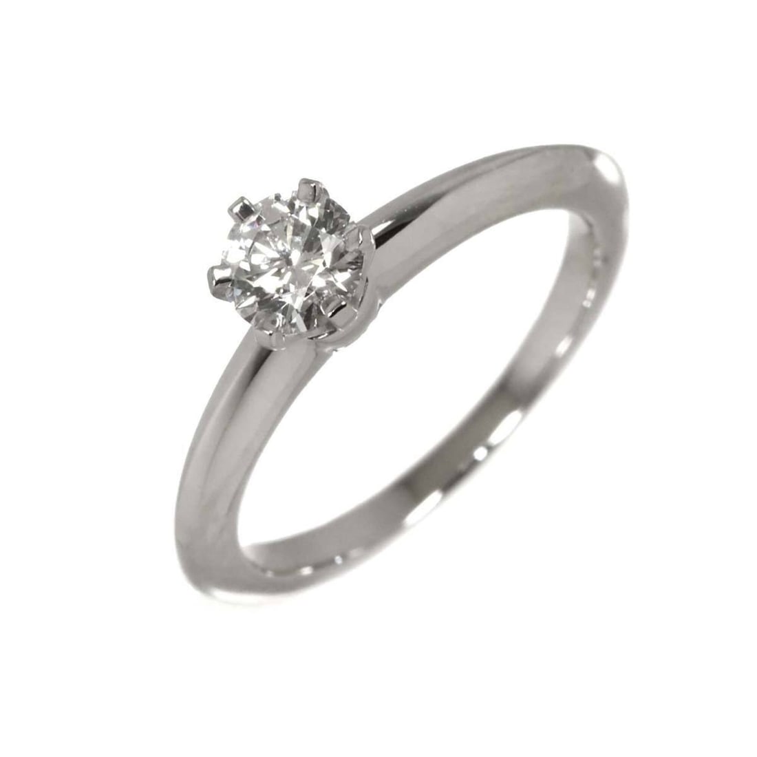 Tiffany & Co. Solitaire Diamond Ring, 0.40ct G SI1 3EX, Platinum.: --- Catalog ---Category: SizeJP Size: 9US Size: 5Category: DesignType: Band ringGender: WomenMaterial: Platinum 950Category: GeneralBrand: Tiffany--- Item List ---Section: ConditionRanking: Rank SA Us