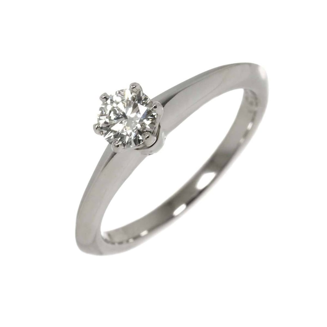 Tiffany & Co. Solitaire Diamond Ring, 0.29ct, H VS1, 3EX, Platinum.: --- Catalog ---Category: SizeJP Size: 7US Size: 4Category: DesignType: Band ringGender: WomenMaterial: Platinum 950Category: GeneralBrand: Tiffany--- Item List ---Section: ConditionRanking: Rank SA Us
