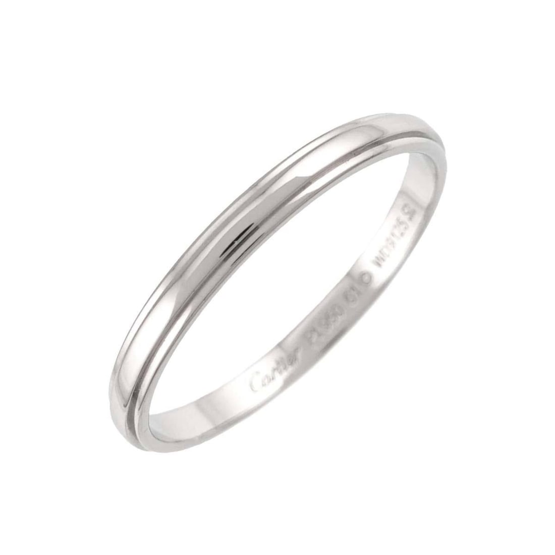 Cartier d Amour Ring #61, 2.5mm wide, Platinum.: --- Catalog ---Category: SizeUS Size: 10Brand Size: 61Category: DesignType: Band ringGender: MenMaterial: Platinum 950Category: GeneralBrand: Cartier--- Item List ---Section: ConditionRanking: Rank SA