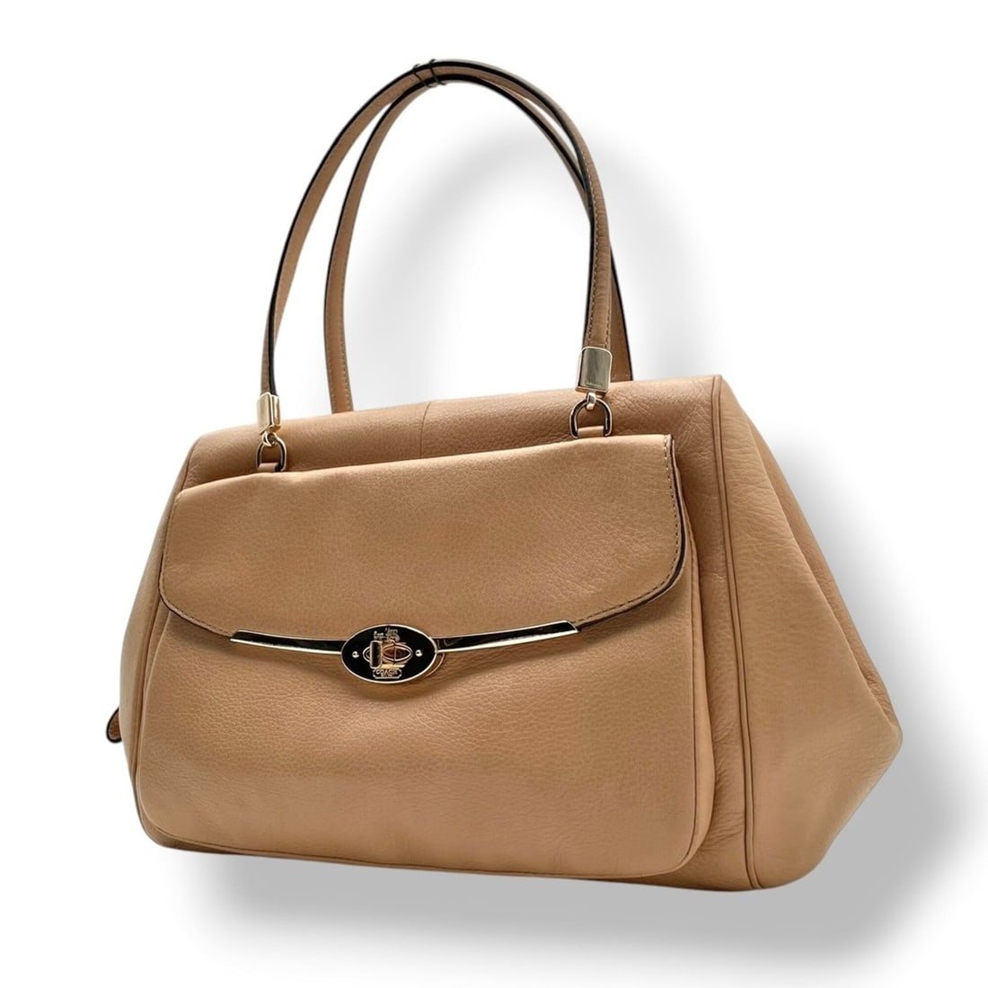 COACH 25166 Madison Madeline Satchel Handbag Tote Bag Leather Beige Women's S92: --- Catalog ---Category: SizeSize (HxWxD): 21cm x 28cm x 14cm / 8.26'' x 11.02'' x 5.51''Category: DesignType: Handbag, Tote bagColor: BeigeGender: WomenMaterial: Leather Category: GeneralMPN: 25166Br