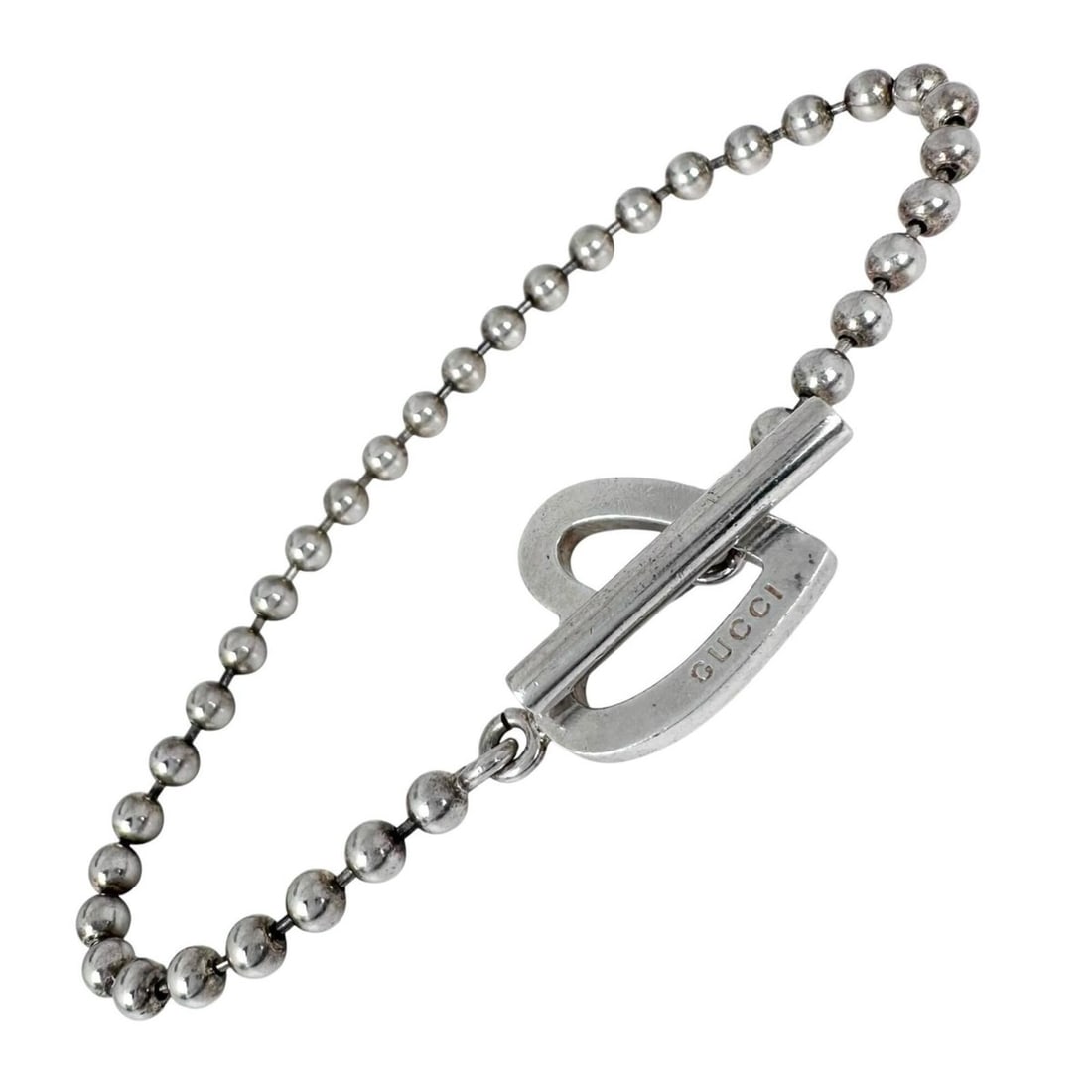 GUCCI Ball Chain Heart Bracelet 181447 SV925 Silver Women's: --- Catalog ---Category: SizeLength: 20cm / 7.87''Category: DesignType: Charm braceletColor: SilverGender: WomenMaterial: Silver 925Category: GeneralMPN: 181447Brand: GucciCountry of Origin: Italy--- 