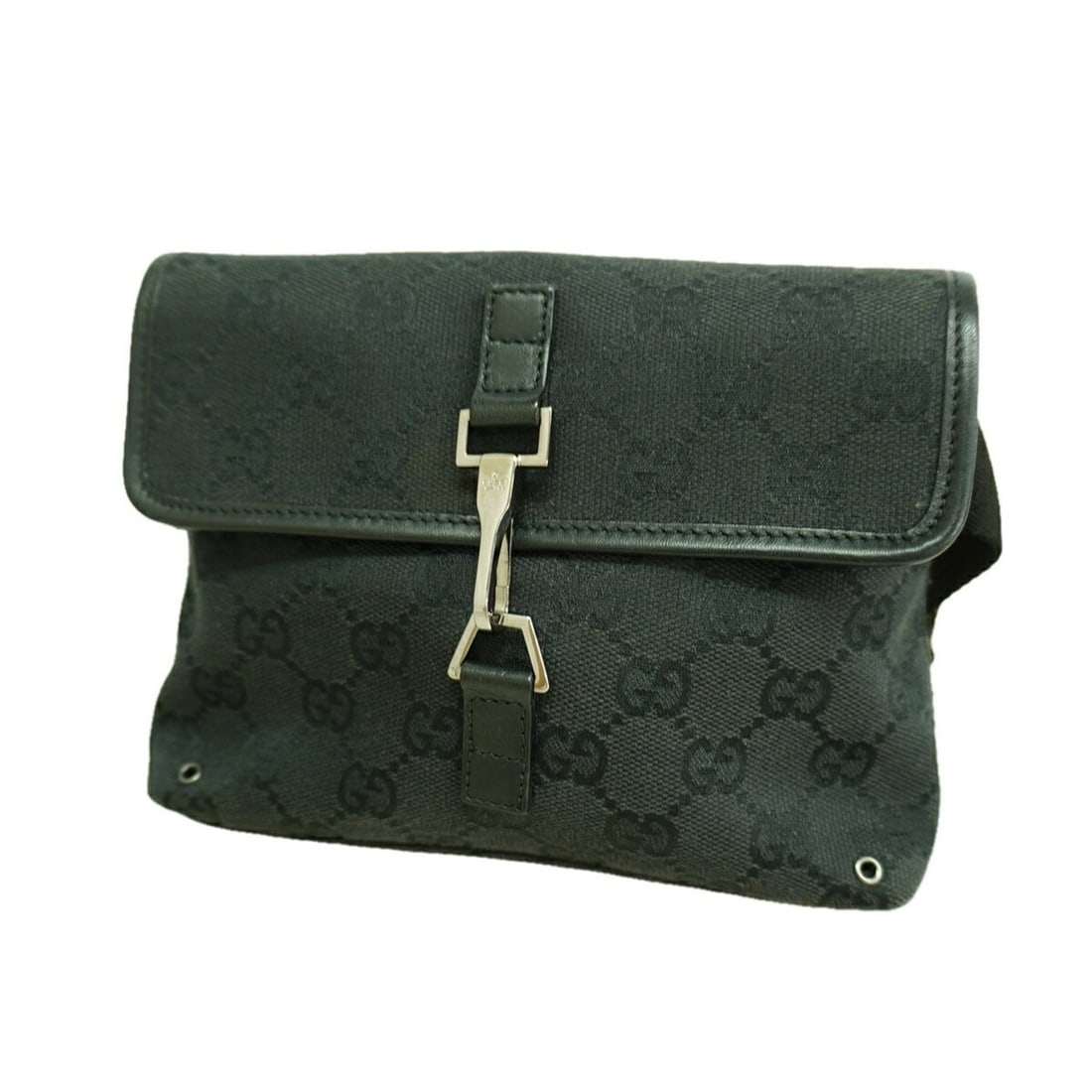 Gucci Bag/Waist Bag GG Canvas 92543 Black Women's P3463909: --- Catalog ---Category: SizeSize (HxWxD): 15cm x 17.5cm x 5.5cm / 5.9'' x 6.88'' x 2.16''Category: DesignType: Fanny packColor: BlackGender: WomenMaterial: Canvas Hardware Color: SilverCategory: Gene