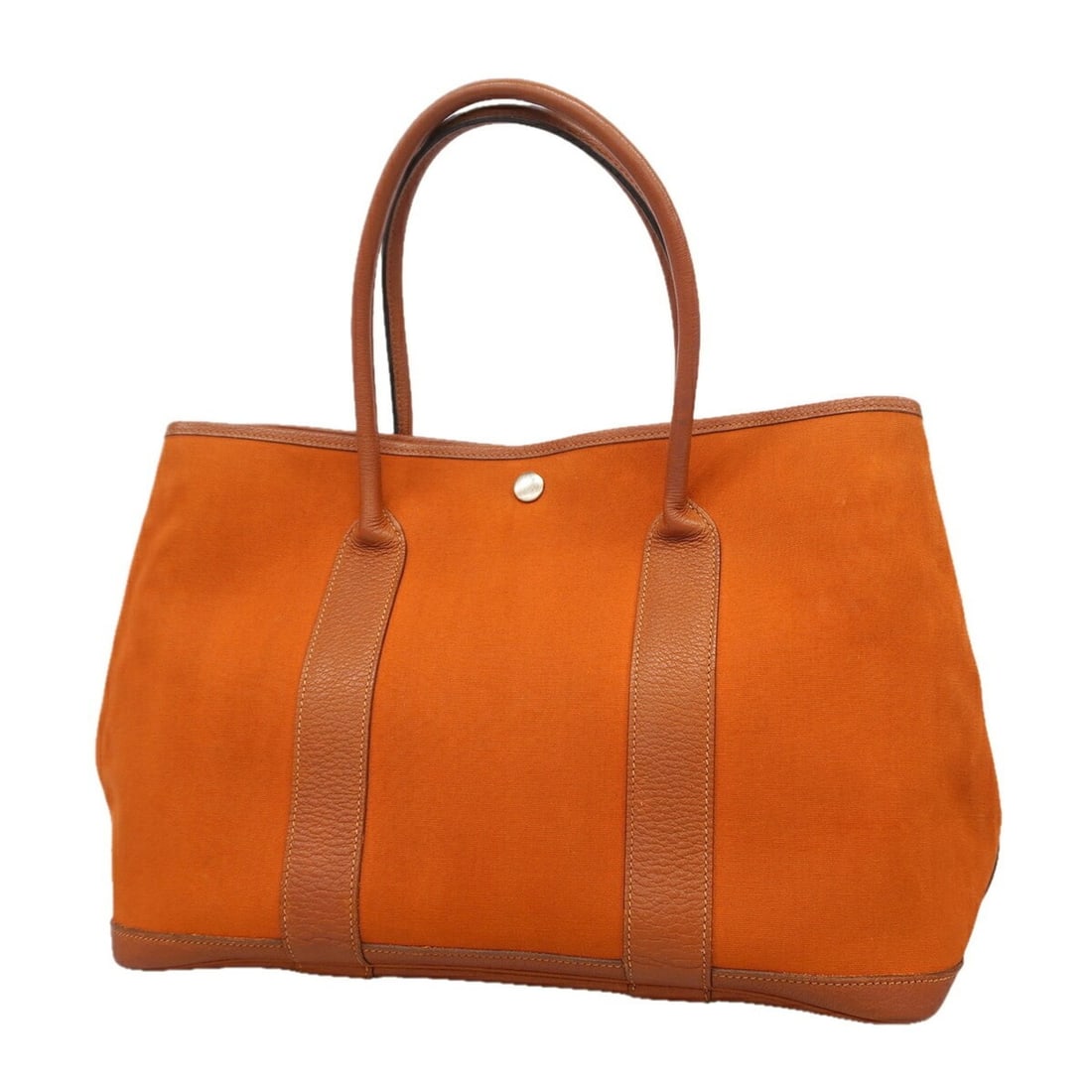 Hermes Garden PM Tote Bag, Toile Officier, Orange, ?I stamp, Ladies' P3532419: --- Catalog ---Category: SizeSize (HxWxD): 26cm x 36cm x 17.5cm / 10.23'' x 14.17'' x 6.88''Category: DesignType: Tote bagColor: OrangeGender: WomenMaterial: Toile officier Hardware Color: SilverCateg
