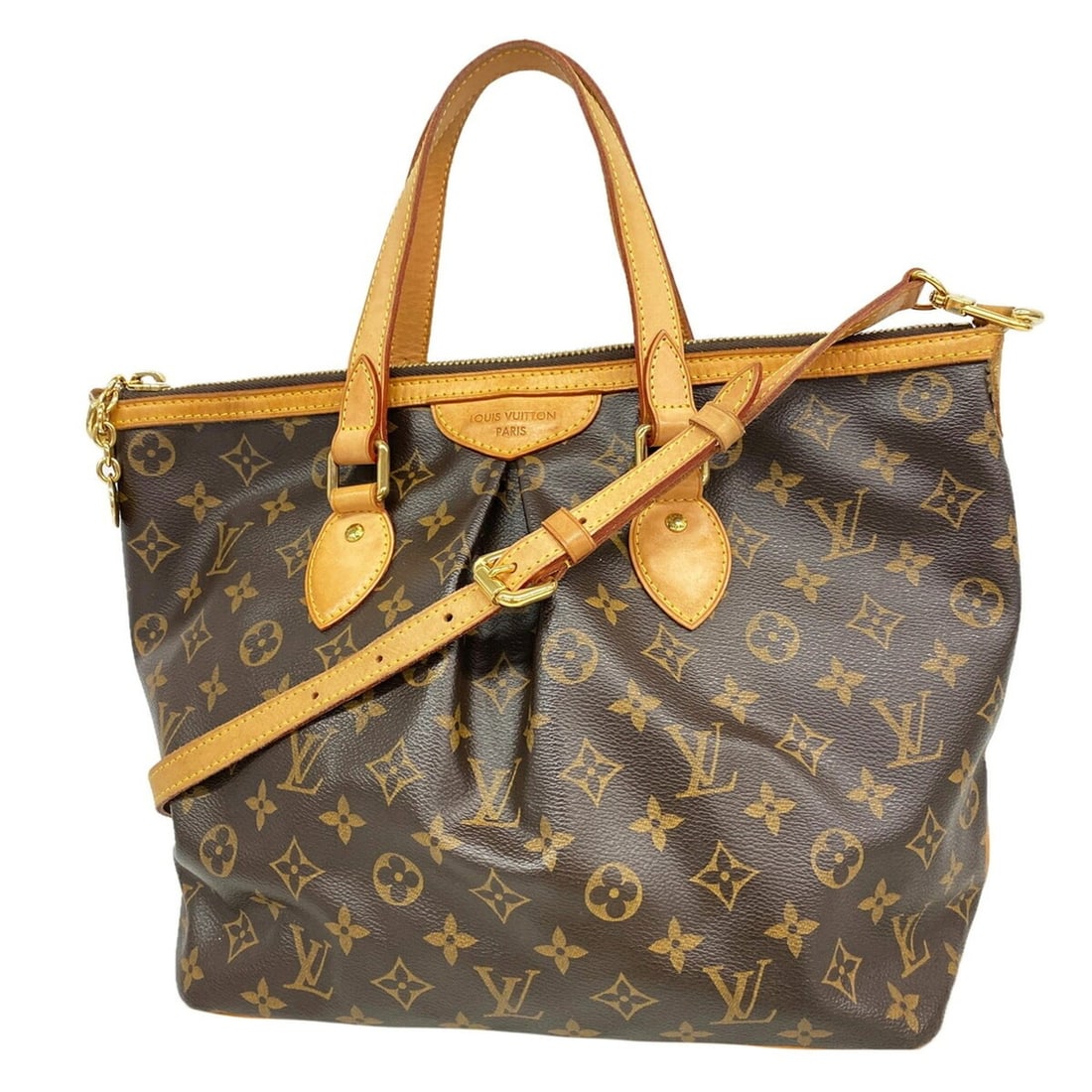 Louis Vuitton Monogram Palermo PM Handbag M40145 Brown 2-way bag for women P3502357: --- Catalog ---Category: SizeSize (HxWxD): 28cm x 29.5cm x 16cm / 11.02'' x 11.61'' x 6.29''Category: DesignType: HandbagColor: BrownGender: WomenCategory: GeneralMPN: M40145Brand: Louis Vuitton--- It