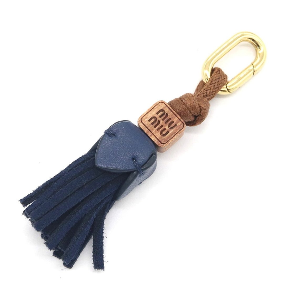 Miu Miu Miu Micro Trick Charm 5ID007 Navy Leather Keychain for Women: --- Catalog ---Category: SizeWeight: 4g / 0.14oz.Category: DesignType: KeyringColor: NavyGender: WomenMaterial: LeatherCategory: GeneralBrand: Miu Miu--- Item List ---Section: ConditionRanking: Rank S