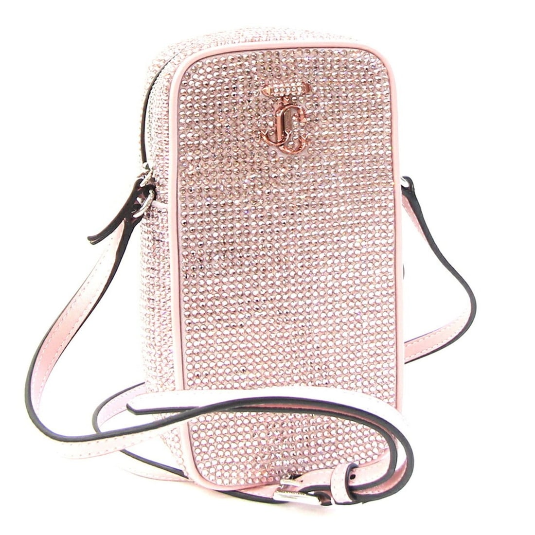JIMMY CHOO Shoulder Bag, Light Pink, Crystal Leather, Pouch, Smartphone Women's: --- Catalog ---Category: SizeSize (HxWxD): 19cm x 10cm x 4.5cm / 7.48'' x 3.93'' x 1.77''Strap Length: 124cm - 134cm / 48.81'' - 52.75''Category: DesignType: Pochette, Shoulder bagColor: Light pinkGen
