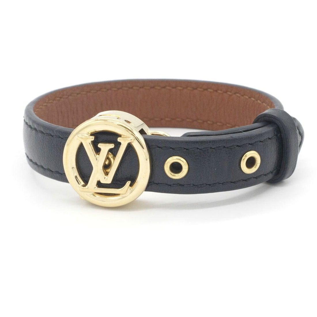 Louis Vuitton Bracelet Braslet LV All Around M6736 Noir Leather Women's LOUIS VUITTON: --- Catalog ---Category: SizeWidth: 1.2cm / 0.47''Length: 15cm - 18cm / 5.9'' - 7.08''Weight: 16.2g / 0.57oz.Category: DesignType: Charm braceletColor: NoirGender: WomenMaterial: Leather, MetalCategor