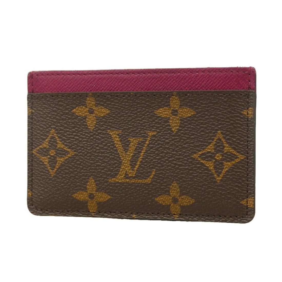 Louis Vuitton Business Card Holder/Card Case, Monogram Portecartes Simple M60703 Fuchsia, Ladies: --- Catalog ---Category: DesignType: Card caseColor: FuchsiaGender: WomenCategory: GeneralMPN: M60703Brand: Louis VuittonCategory: Physical PropertiesSize (HxWxD): 7cm x 11cm x 5mm / 2.75'' x 4.33'' x
