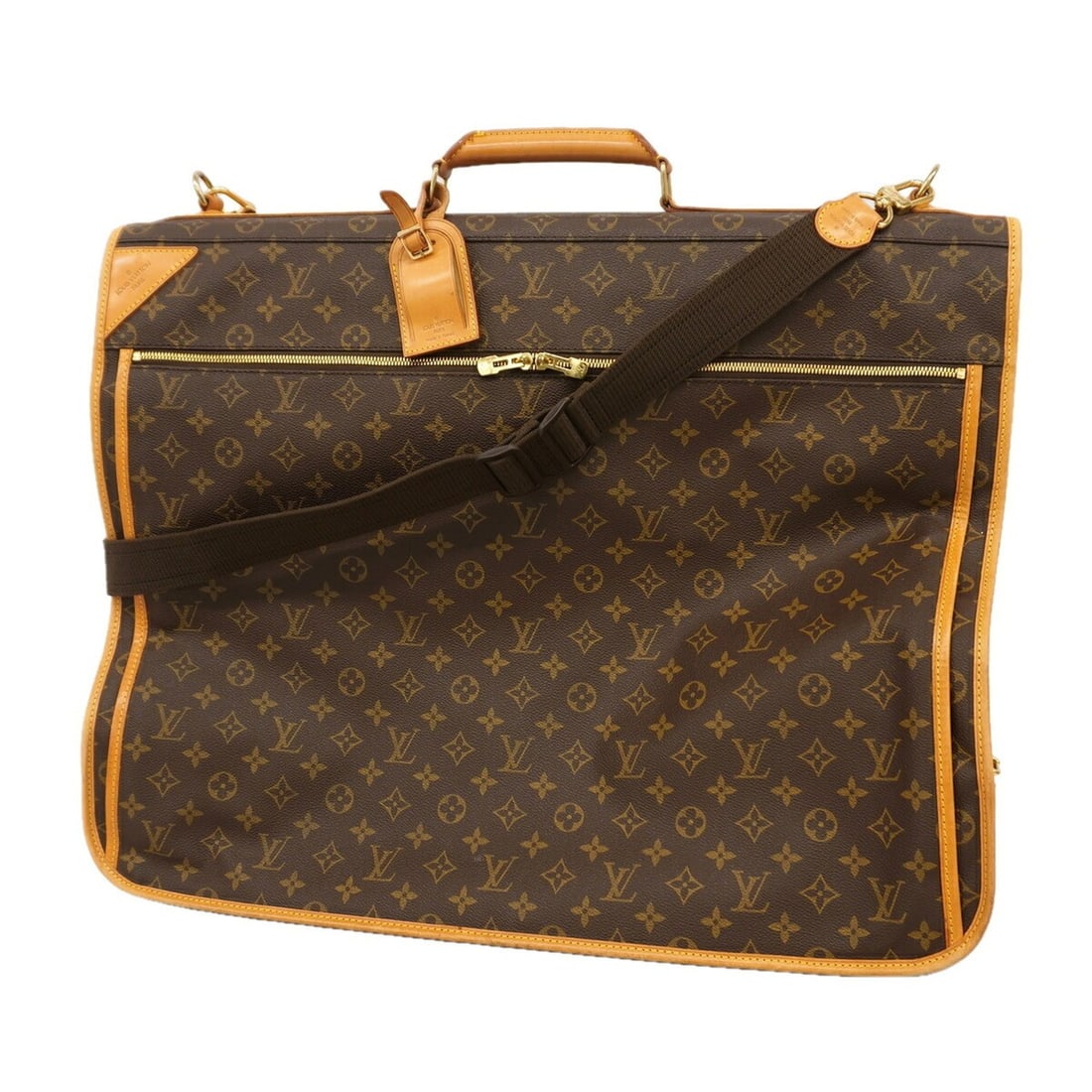 Louis Vuitton Monogram Portable Bandoulière Garment Case M23418 Brown 2-way bag for men and women: --- Catalog ---Category: SizeSize (HxWxD): 49cm x 61cm x 15cm / 19.29'' x 24.01'' x 5.9''Category: DesignType: Garment caseColor: BrownGender: Men,WomenCategory: GeneralMPN: M23418Brand: Louis Vuitton