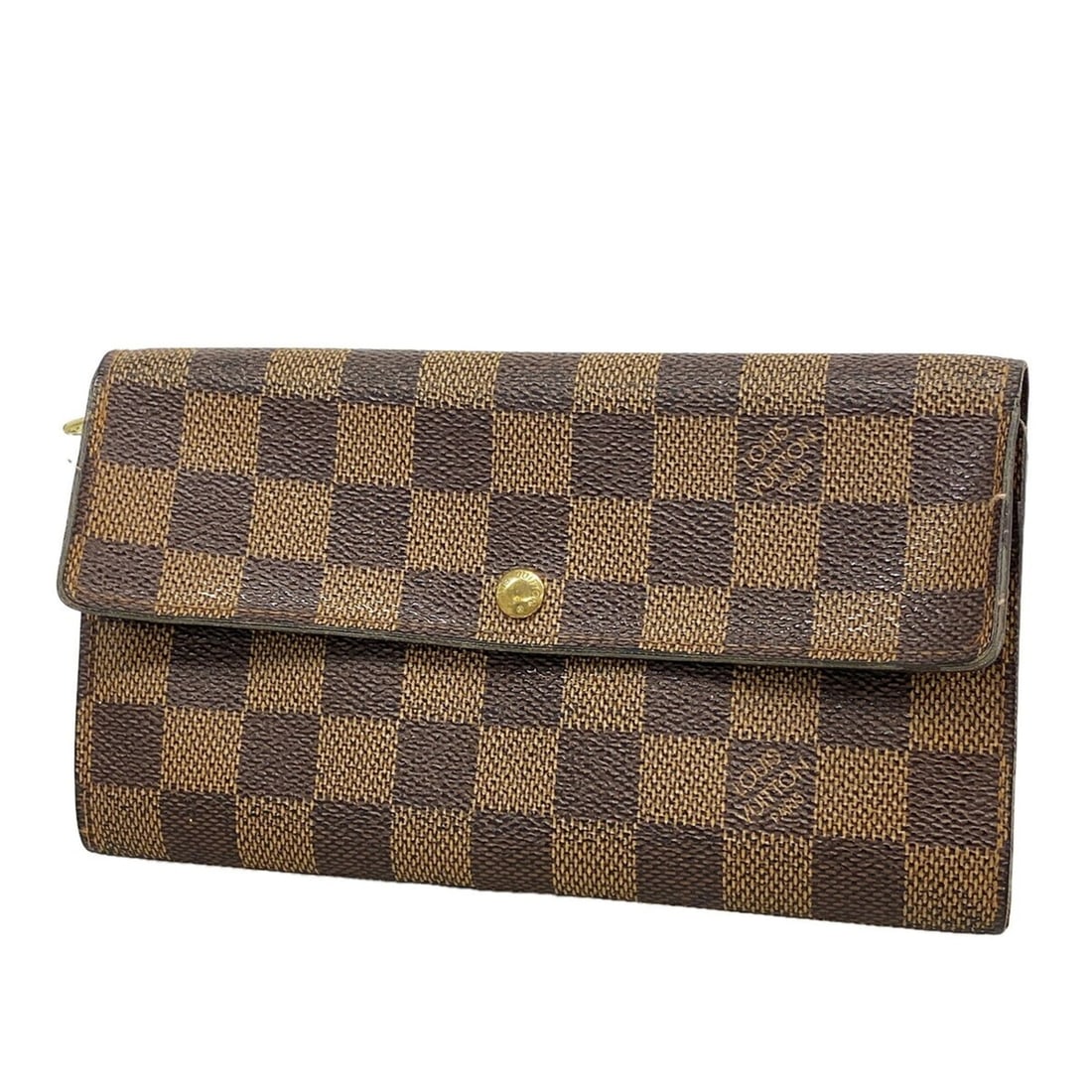 Louis Vuitton Damier Pochette Portemonnaie Credit Long Wallet N61725 Ebene Women's: --- Catalog ---Category: SizeSize (HxWxD): 10.5cm x 18.5cm x 2cm / 4.13'' x 7.28'' x 0.78''Category: DesignType: Long wallet (bi-fold)Color: EbeneGender: WomenCategory: GeneralMPN: N61725Brand: Louis 