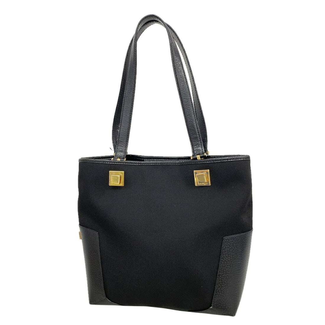 Salvatore Ferragamo Nylon Tote Bag, Black, Women's: --- Catalog ---Category: SizeSize (HxWxD): 24.5cm x 23cm x 12.5cm / 9.64'' x 9.05'' x 4.92''Category: DesignType: Tote bagColor: BlackGender: WomenMaterial: Nylon Hardware Color: GoldCategory: General
