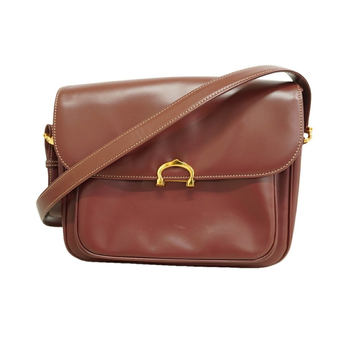 Cartier Must Shoulder Bag, Leather, Bordeaux, Women's (1 of 11)