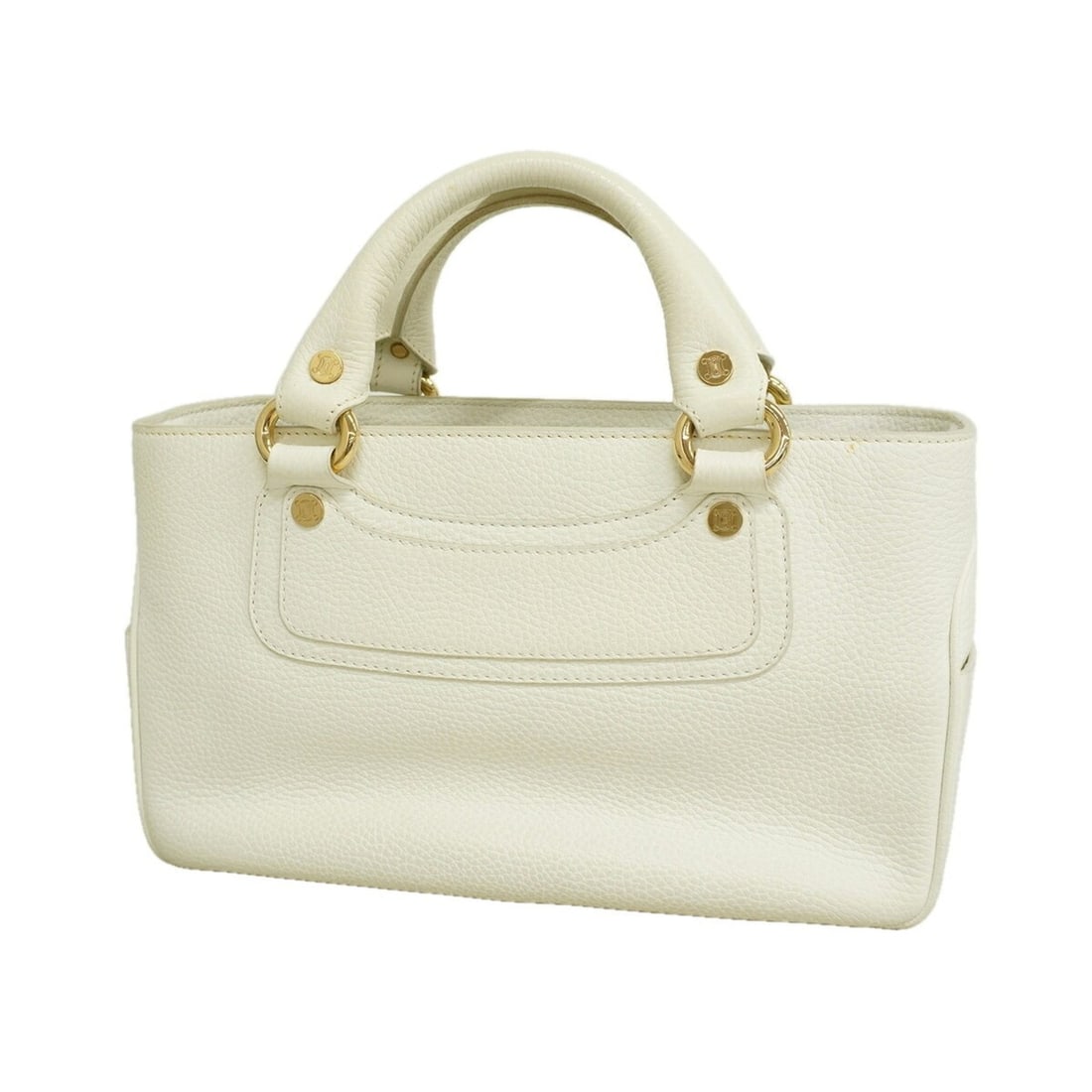 Celine Boogie Bag Leather Handbag, White, Women's: --- Catalog ---Category: SizeSize (HxWxD): 21cm x 32cm x 14cm / 8.26'' x 12.59'' x 5.51''Category: DesignType: HandbagColor: WhiteGender: WomenMaterial: Leather Hardware Color: GoldCategory: GeneralBr