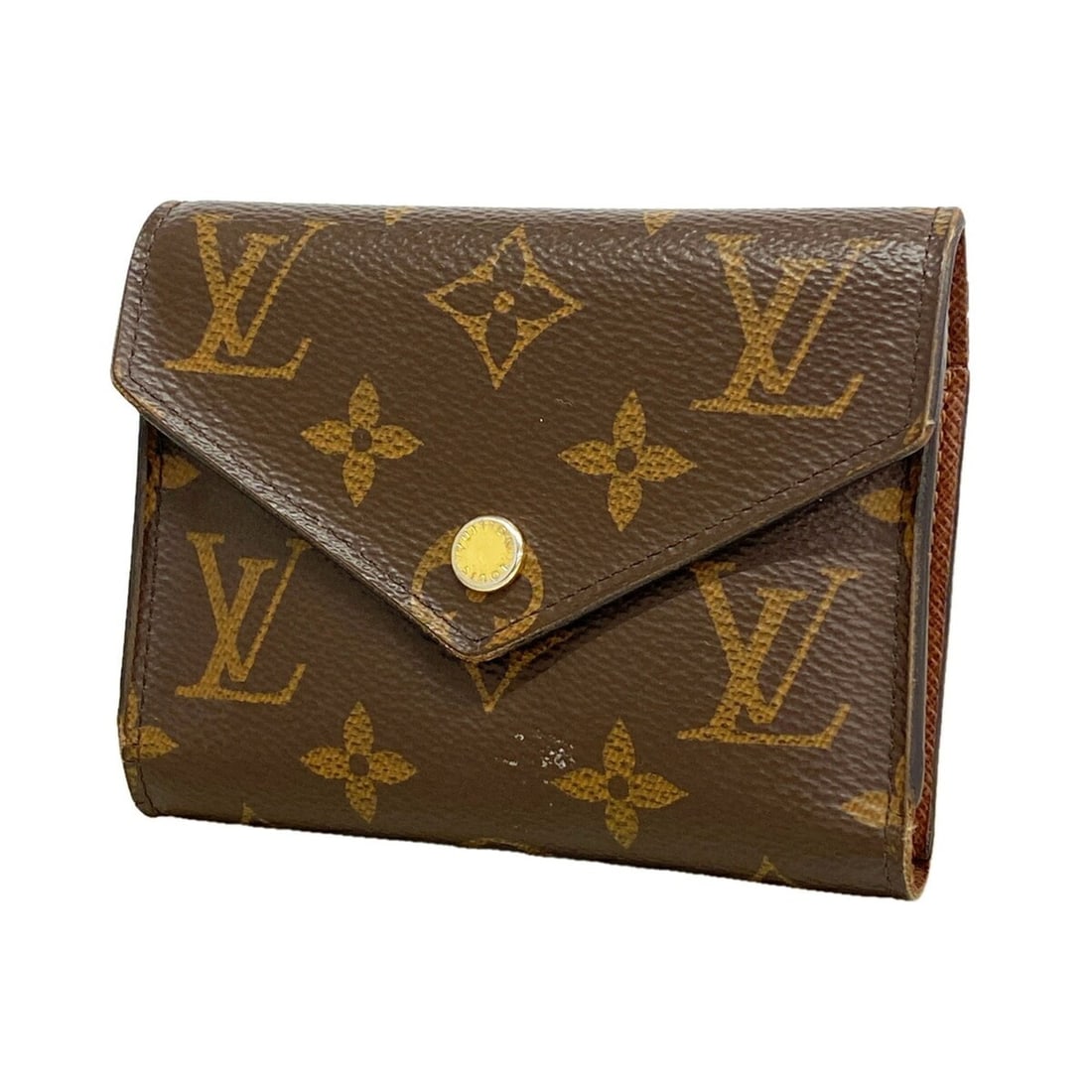 Louis Vuitton Tri-fold Wallet Monogram Portefeuille Victorine M62472 Brown Women's: --- Catalog ---Category: SizeSize (HxWxD): 9cm x 12cm x 1.5cm / 3.54'' x 4.72'' x 0.59''Category: DesignType: Wallet (tri-fold)Color: BrownGender: WomenCategory: GeneralMPN: M62472Brand: Louis Vuitton