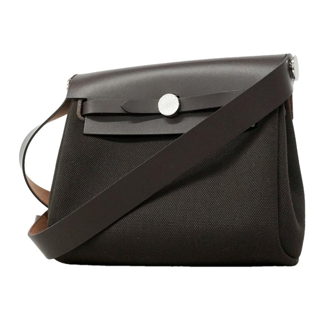 Hermes Shoulder Bag, Herbag Zip Mini, Toile Military, Ebene, K stamp, Women's. (1 of 13)