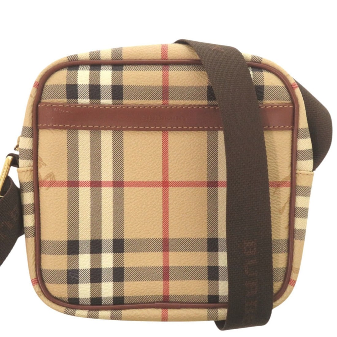 Burberry Haymarket Check T0401 Gold Hardware Leather Canvas Beige Red Black Shoulder Bag: --- Catalog ---Category: SizeSize (HxWxD): 17.5cm x 19cm x 4.5cm / 6.88'' x 7.48'' x 1.77''Category: DesignType: Shoulder bagColor: Beige, Black, Red colorGender: WomenMaterial: Leather , Canvas Categ