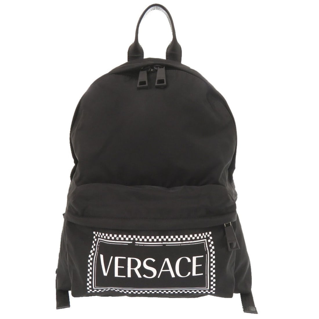 Gianni Versace Logo Nylon Black Backpack Daypack 0310 (1 of 15)