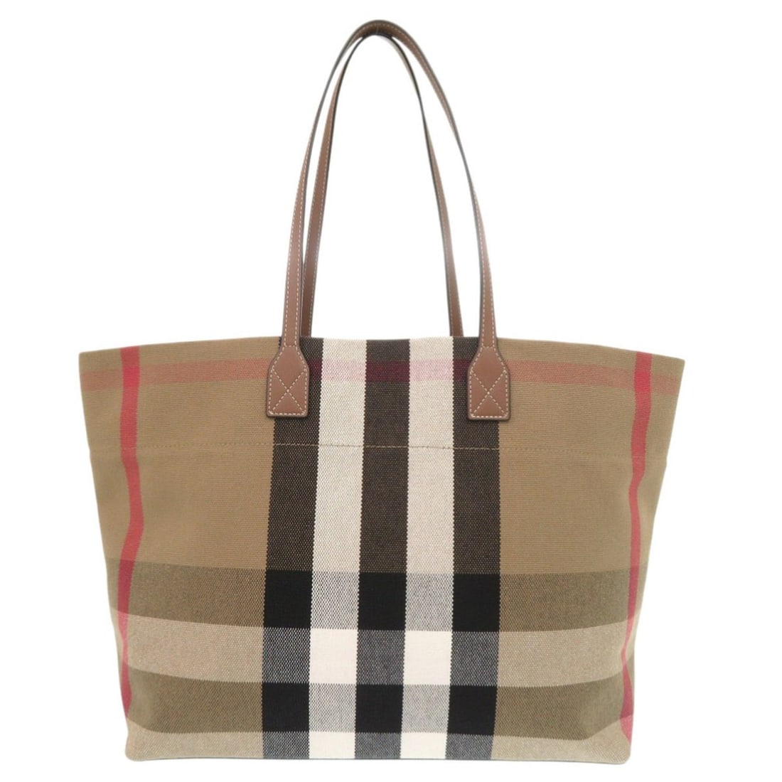 Burberry 8084047 Check Canvas Brown Tote Bag 1526BURBERRY: --- Catalog ---Category: SizeSize (HxWxD): 29cm x 50cm x 15cm / 11.41'' x 19.68'' x 5.9''Category: DesignType: Tote bagColor: BrownGender: WomenMaterial: Canvas Category: GeneralMPN: 8084047Brand: Bur
