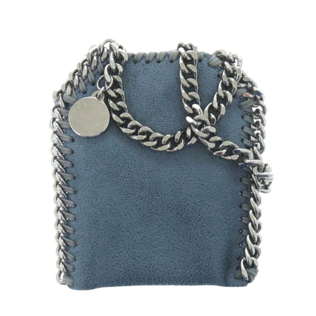 Stella McCartney Fabella Micro Size Silver Hardware 700155W9132 Blue Shoulder Bag 1786 (1 of 15)
